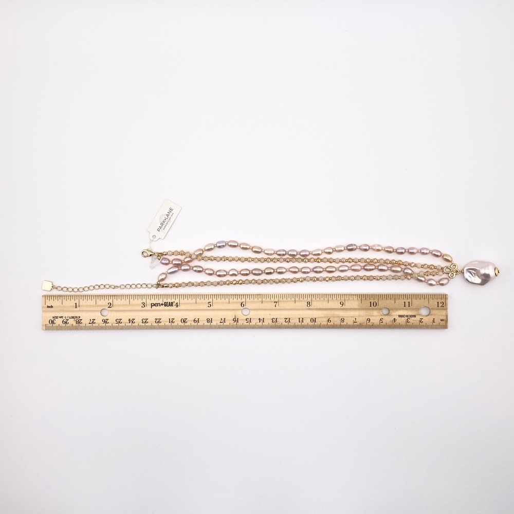 NEW Park Lane Luna Genuine Freshwater Pearls & Glass Pearls Pink Necklace - Picture 15 of 15